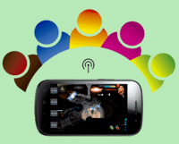 Réseau social collaboratif sur smartphone